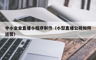 孝昌中小企业直播小程序制作（小型直播公司如何运营）
